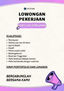 LOKER ADMIN HOST LIVE STREAMING