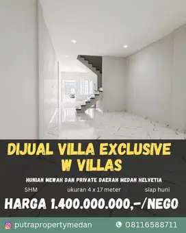 DIJUAL VILLA EXCLUSIVE  W VILLAS