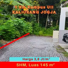 Tanah Kost Jogja Selatan Kampus UII Kaliurang Shm Pekarangan