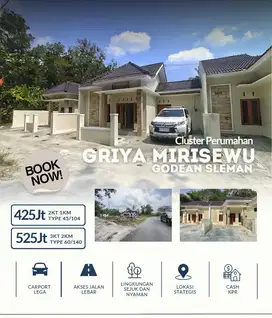 BARU Griya Mirisewu Godean KM 12 Sidorejo 8 Unit Rumah 400 Jutaan