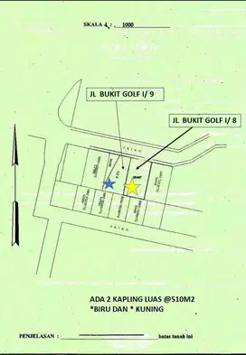 Tanah Kavling Galeria Golf 2 Kav Jejer Citraland dekat  Graha Family