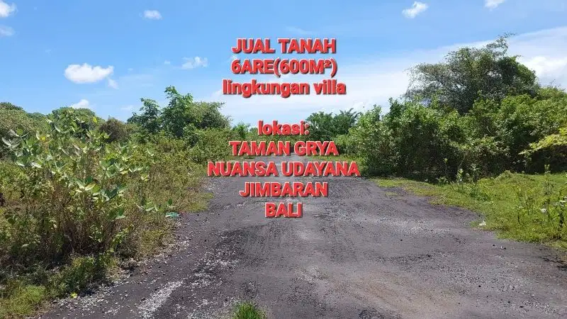 JUAL TANAH 6are Nuansa udayana, TAMAN GRYA JIMBARAN BALI