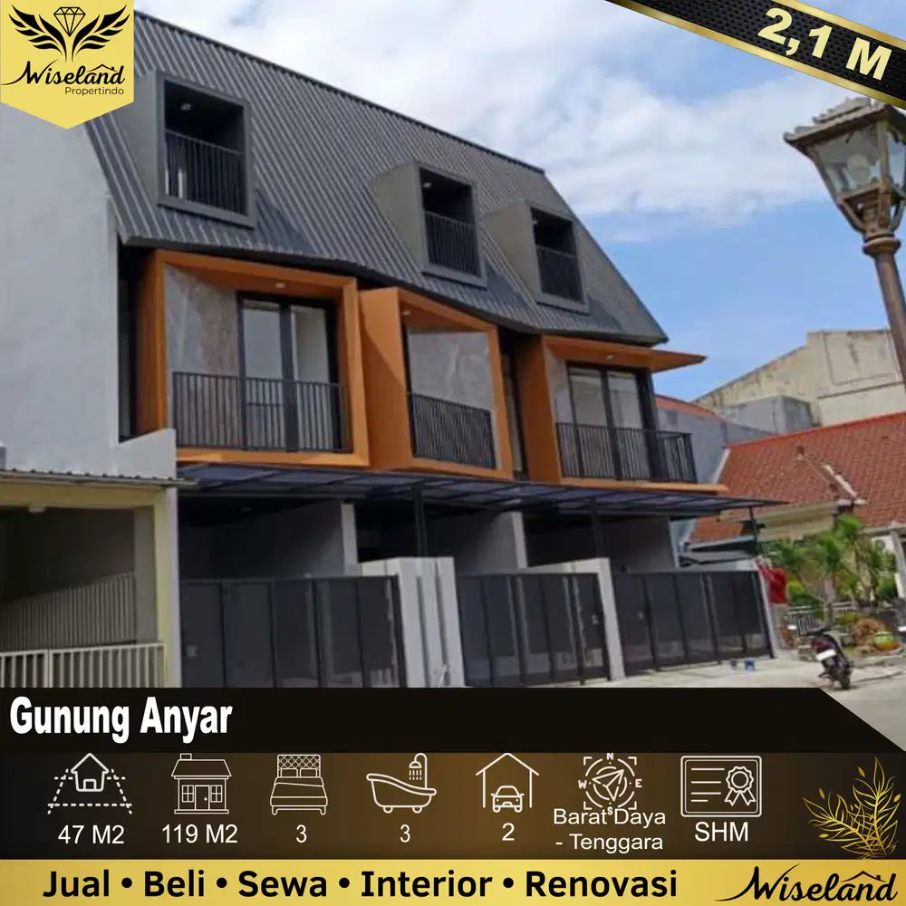 Dijual Rumah Gunung Anyar Surabaya