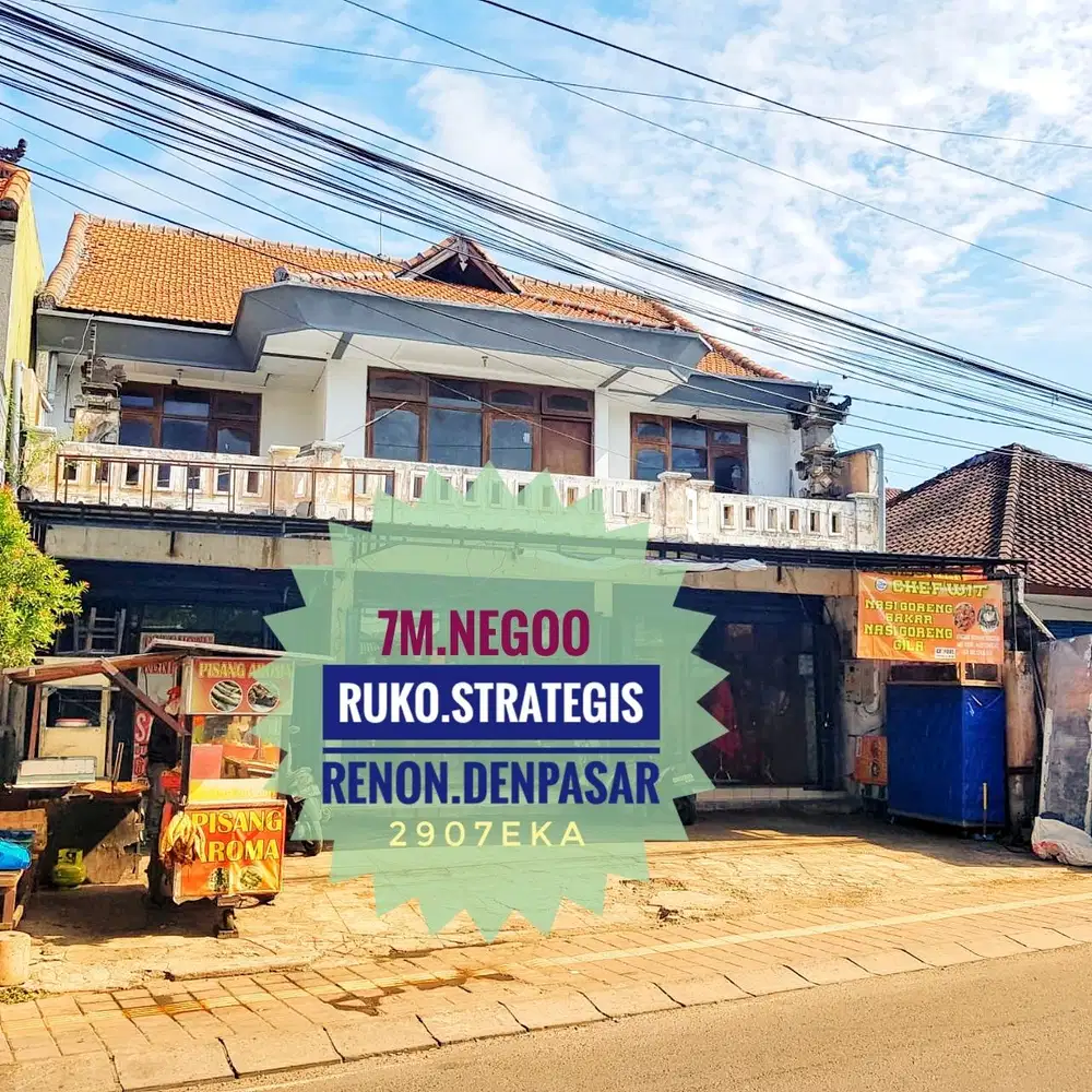 Jual Ruko Besar Strategis Renon Denpasar Bali