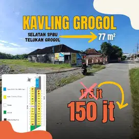 DI JUAL TANAH  KAVLING  MURAH DI JUAL DI GROGOL DEKAT PUSAT SOLO BARU