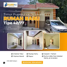 DI JUAL RUMAH BARU SIAP HUNI 200 METER KE JL POLOKARTO - SOLO