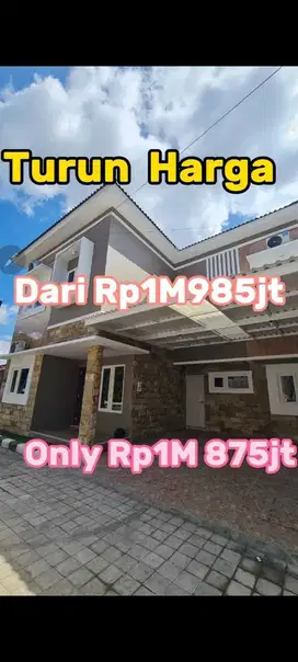 Rumah murah baru perumahan bonus full furnished jalan kaliurang km13