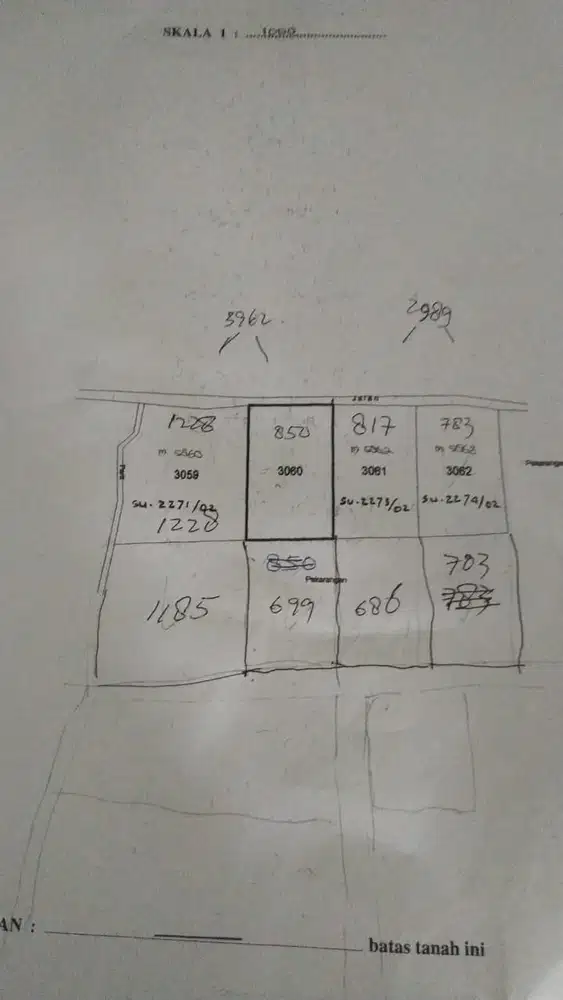 Dijual tanah pekarangan Lokasi karanganyar wedomartani sleman 2.7 jt/m