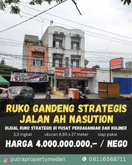 DIJUAL RUKO DALAM MASA PENYEWAAN ALFAMART DAERAH JALAN AH NASUTION