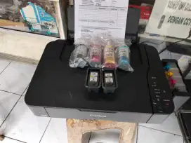 Printer Canon mp 237 print scan copy+ infus seken siap pakai