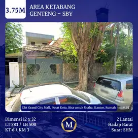 Rumah Area Kusuma Bangsa Blkg Grand City dkt Ketabang Gubeng Pemuda