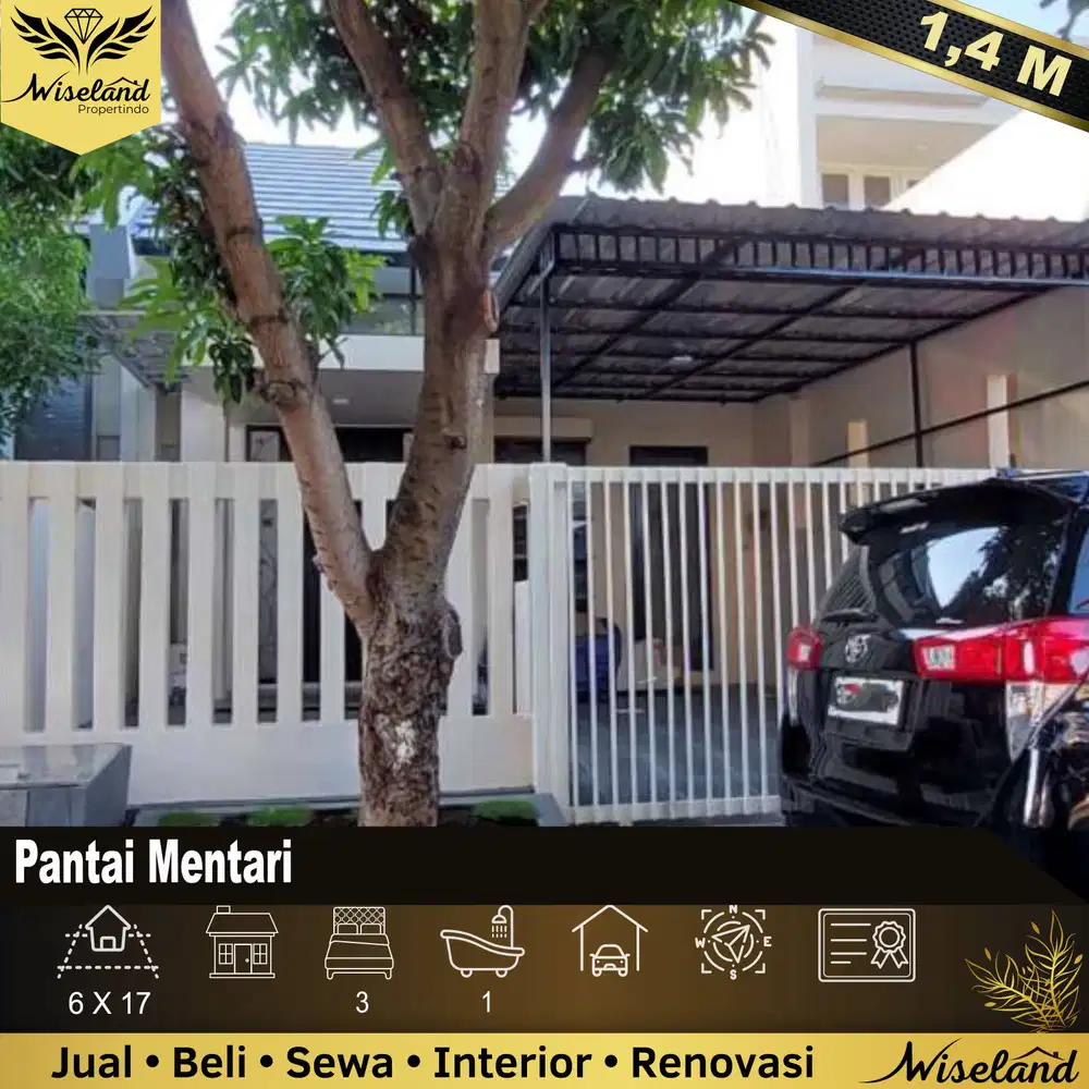 Dijual Rumah Pantai Mentari Surabaya