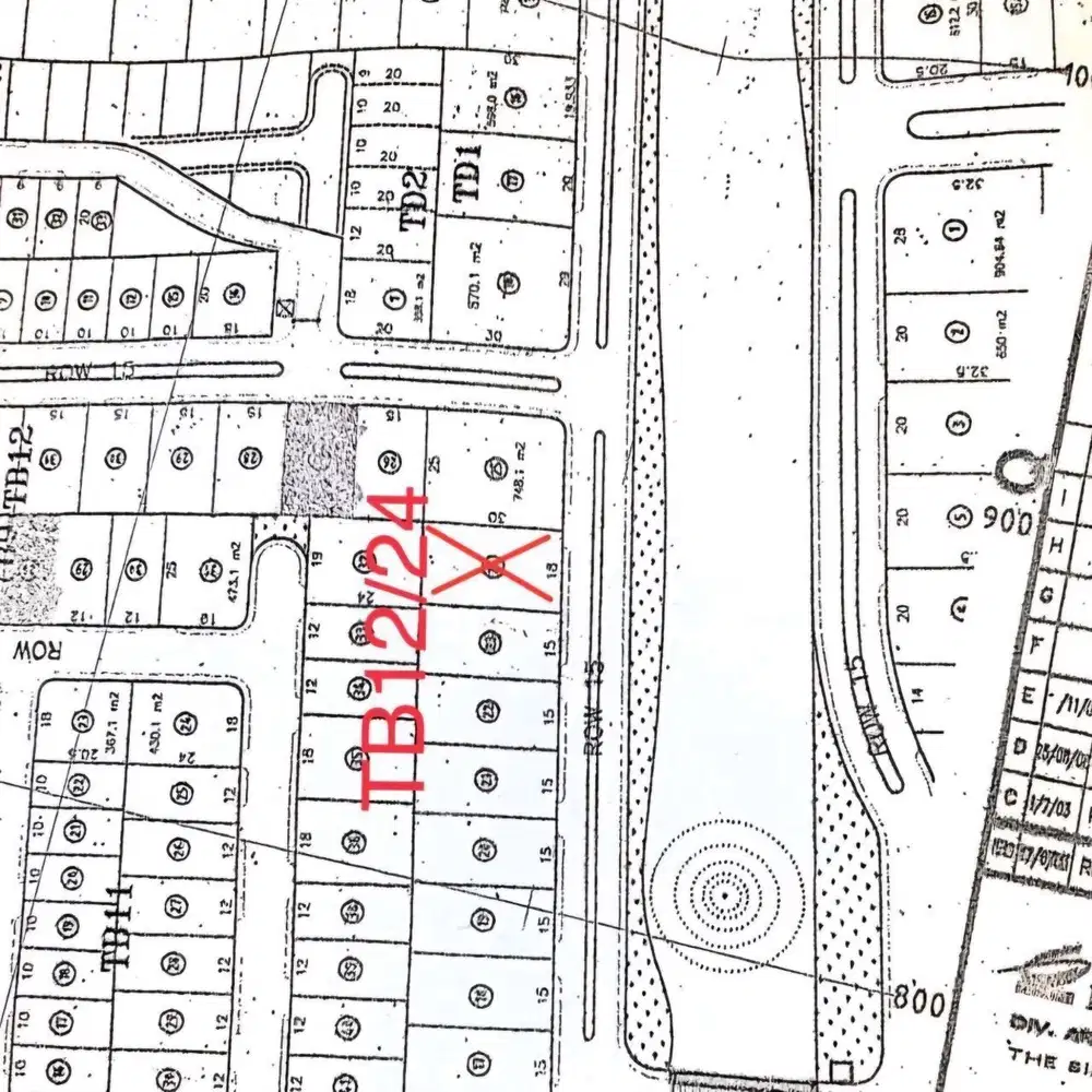 Tanah Kavling Raffles Garden Citraland Utama Row Boulevard Double Way