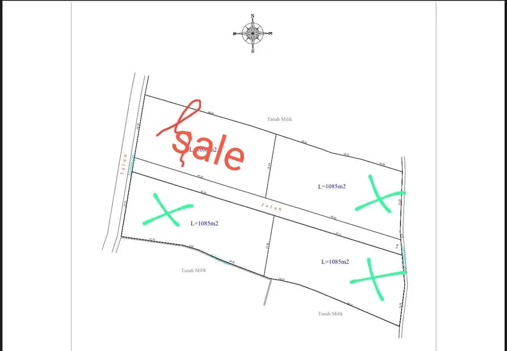 dijual tanah komersil canggu berawa