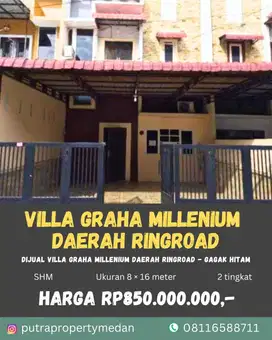 DIJUAL VILLA GRAHA MILLENIUM Daerah Ringroad - Gagak Hitam