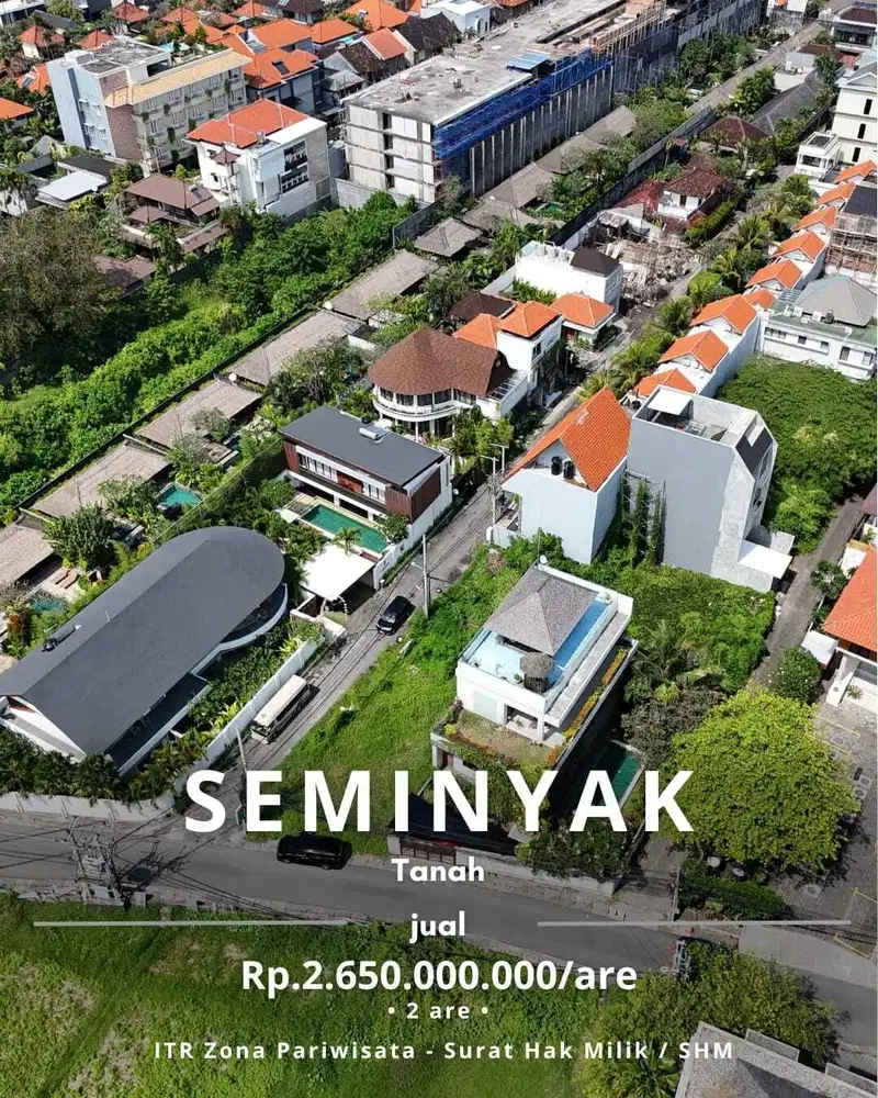 DIJUAL TANAH SIAP BANGUN LOKASI PETITENGET SEMINYAK BALI