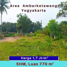 Tanah 5 Menit Dari Gerbang Tol Ambarketawang Gamping Yogyakarta SHMP