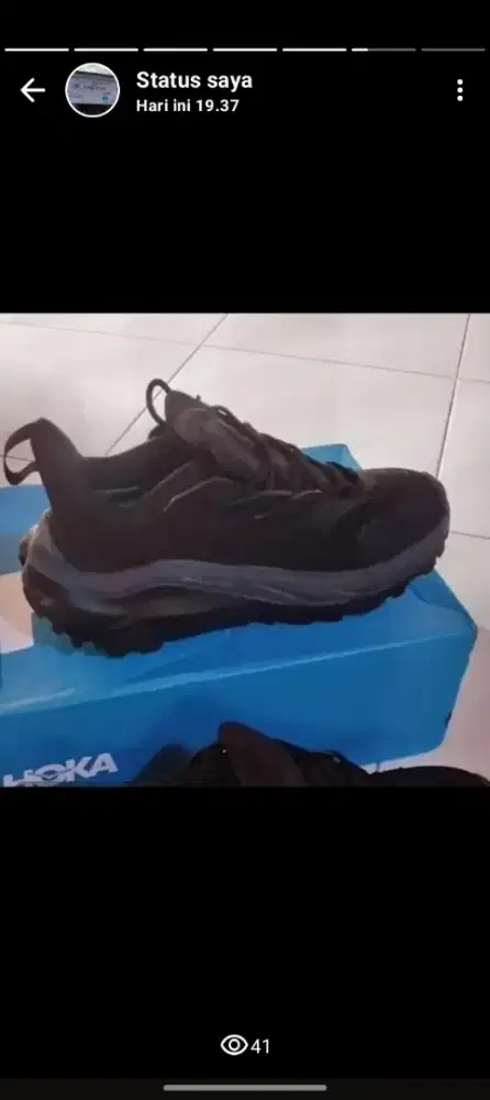 Sepatu Hoka size 42. Hiking