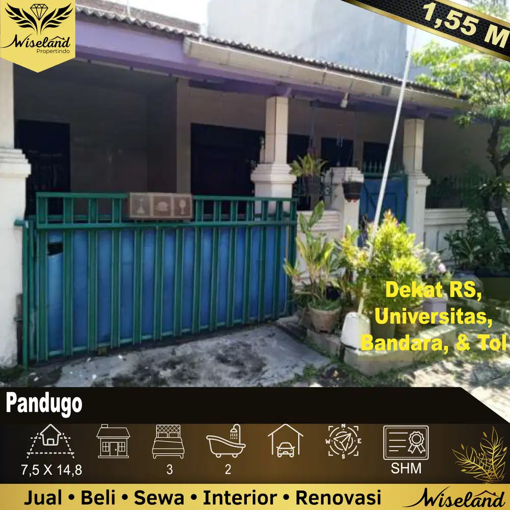 Dijual Rumah Pandugo Surabaya