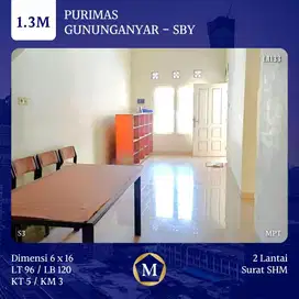 Rumah Purimas Gunung Anyar Surabaya Timur dkt Rungkut Medokan MERR