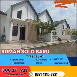RUMAH DIJUAL DI SOLO BARU  SOLO DISCON 10 JUTA