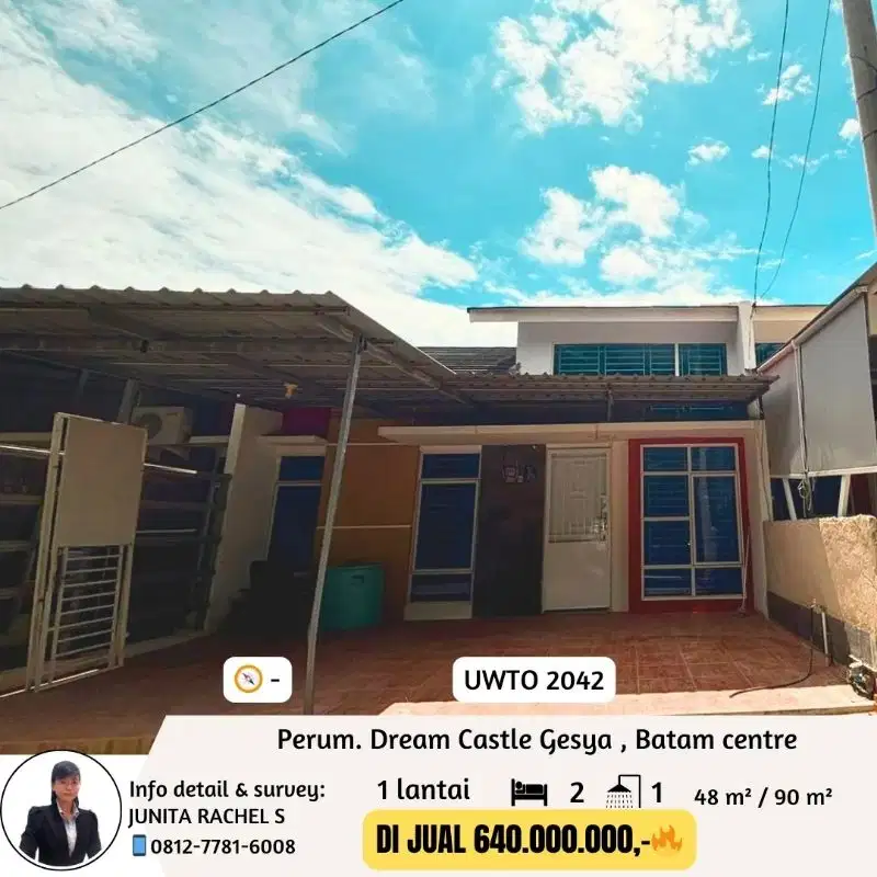 dijual cepat rumah dream castle gesya botania