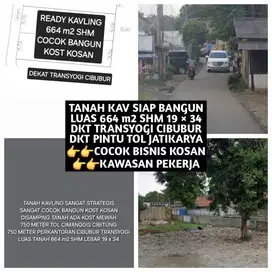 TANAH KAVLING MURAH DEKAT TRANSYOGI CIBUBUR BEKASI COCOK KOST KOSAN