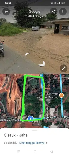 Dijual Lahan Jalan Utama Cisauk Tangerang