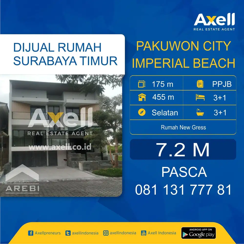 Rumah Baru Gress Imperial Beach Dijual