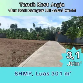 Dijual Tanah Kost Jogja Sleman 4 Menit Kampus UII Kaliurang