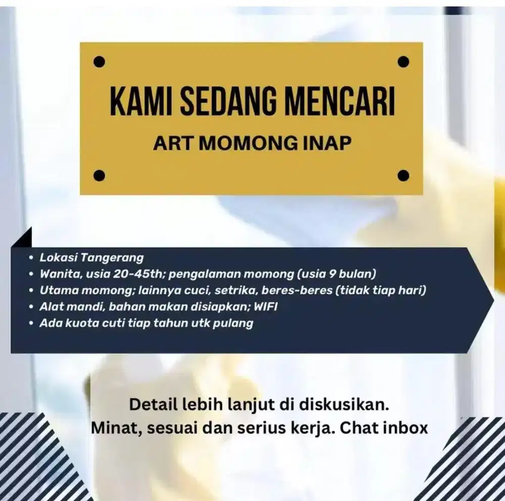 ART & Momong Inap