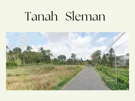 Tanah SHM Jogja Tepi Aspal, Strategis Dekat Pasar Sleman