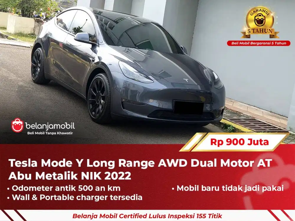 [ GARANSI 5TH ] Tesla Mode Y Long Range AWD Dual Motor 2022/2023