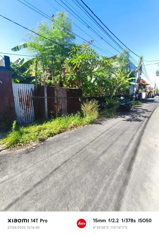 Di jual tanah jalan Drupadi, Denpasar, Bali