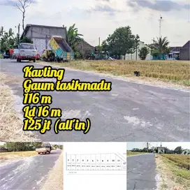 Dijual kavling Utara GOR DPRD Karanganyar pinggir jalan DPU