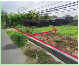 Lahan Tepi Jalan Aspal di Purwomartani Kalasan