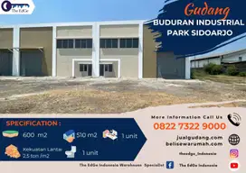 Gudang Buduran Industrial Park Sidoarjo Kondisi Tersewa