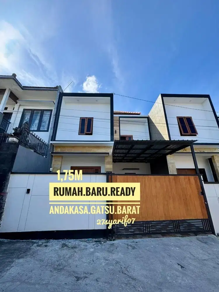 Jual Rumah Baru 3 kamar Area Buana Raya Muding Andakasa Denpasar barat