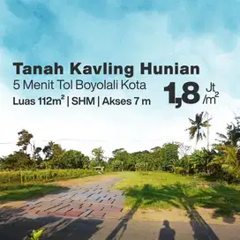 Belakang RS Indriati. Dijual Tanah Kavling di Boyolali Siap Bangun