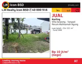 Kavling di villa serpong komplek mahkamah agung serpong