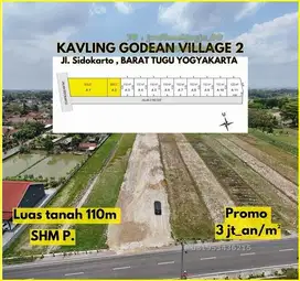 Tanah Godean Sleman dekat Exit Toll Jogja , SHM P unit