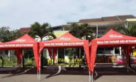 Jual tenda merk teh pucuk