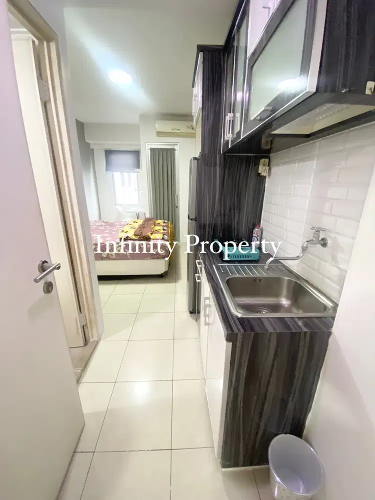 Apartemen Green Bay Pluit Tipe Studio Full Furnished View Kolam + 1 AC