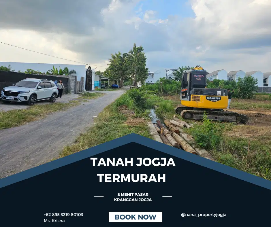 500Jutaan Tempo 18x bunga 0% Tanah Jogja Sleman 10 Menit Jl.Malioboro