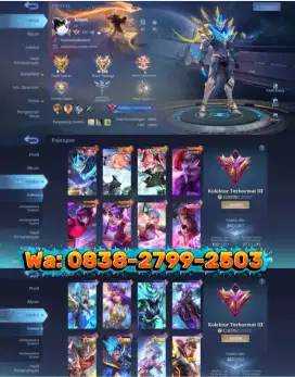 jual akun mobile legend akun ml Sultan murah terbaru