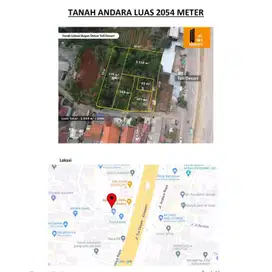 Dijual Tanah Komplek Andara Dengan Luas 2054m2 Dekat Dengan Dengan tol