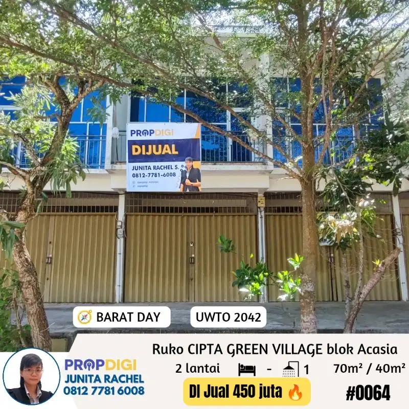 dijual cepat ruko tembesi batu aji