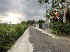 250 m2;Tanah Perkampungan View Sawah; Cocok Pensiun Dekat UII K