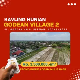 Tanah Hunian Jl Godean Km 8 Sleman : SHM, 110 m2