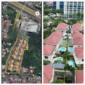 Dijual Lahan dan 17 Unit Rumah Mewah Harga 70% dari NJOP Lokasi Prime